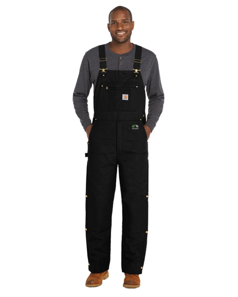 Carhartt® Firm Duck Insulated Bib Overalls - Image 3
