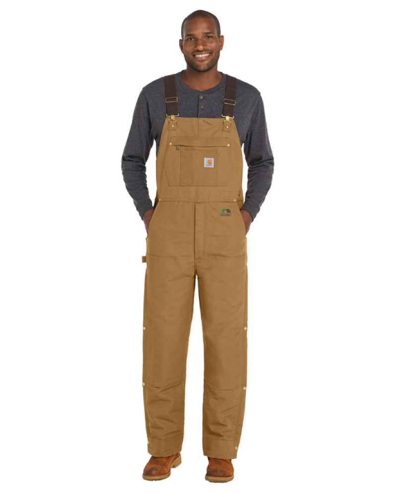 Carhartt® Firm Duck Insulated Bib Overalls - Image 2