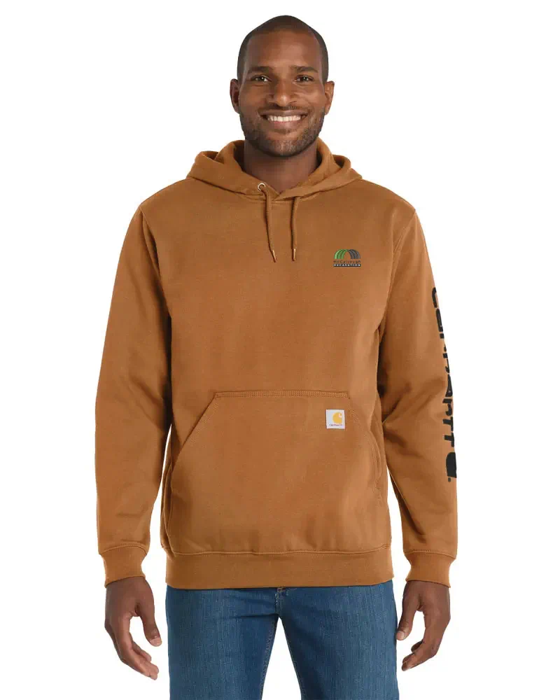 Carhartt® Midweight Hooded Logo Sweatshirt - Image 4